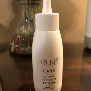 Two bottles of 2.5 oz of Keune care derma activate lotion for thinning hair